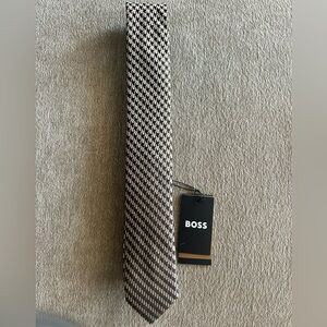Hugo Boss Micro Pattern Woven Print Tie